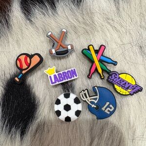 Colorful Sports-Themed Shoe Charms